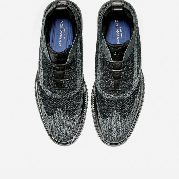 Cole Haan Men's 2.ZeroGrand Black WR Stitchlite Chukka Boots 11.5M New in Box - Picture 2 of 6